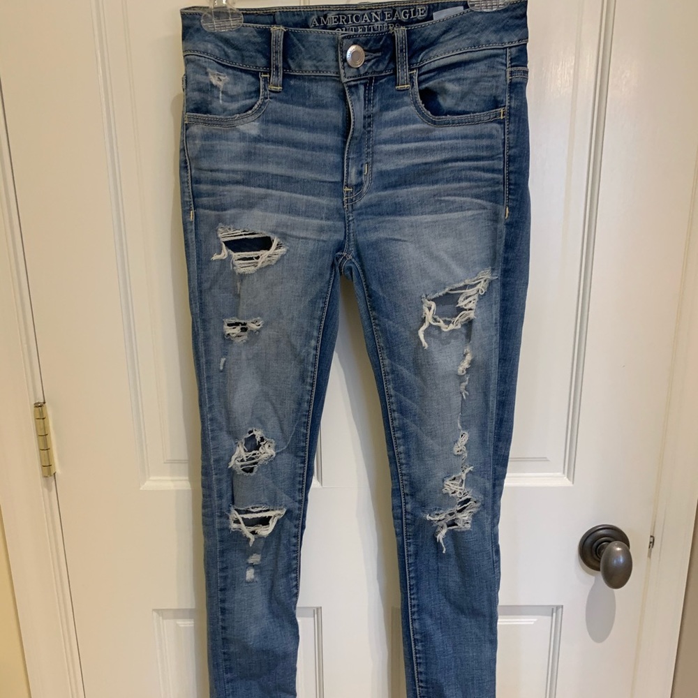 American Eagle ripped jeans